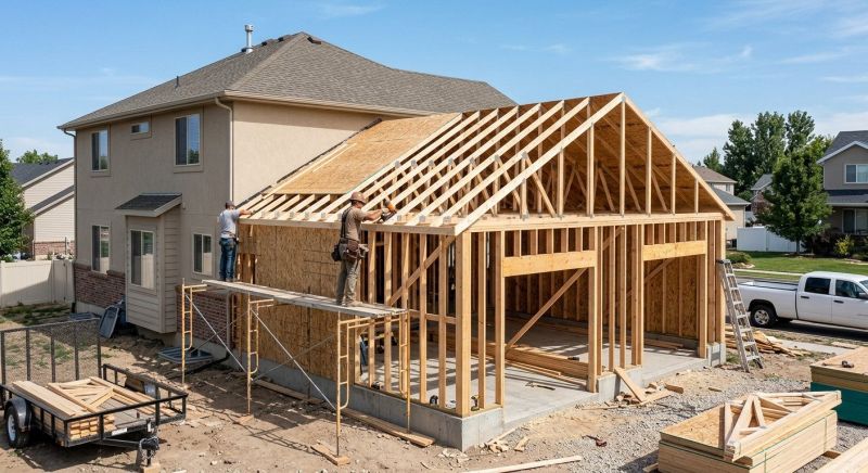 Attached Garage Construction in North Charleston, SC