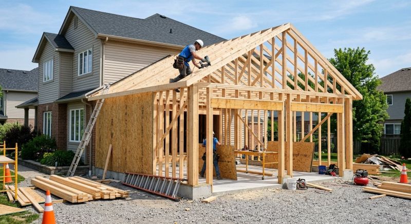 Detached Garage Construction in Katy, TX