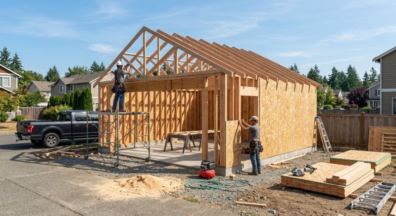 Metal Garage Construction in Houston, TX