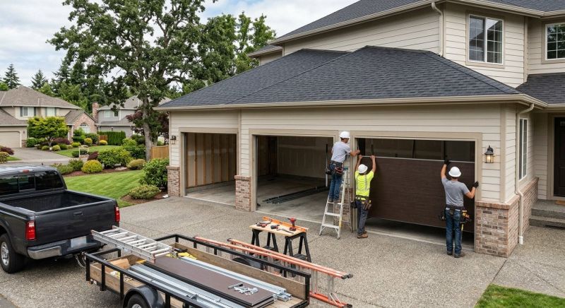 Wood Garage Installation in Pearland, TX